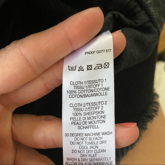 Paul Smith Denim Shearling Peplum Jacket Size M - Picture 9 of 10